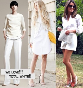 Total white ντύσιμο
