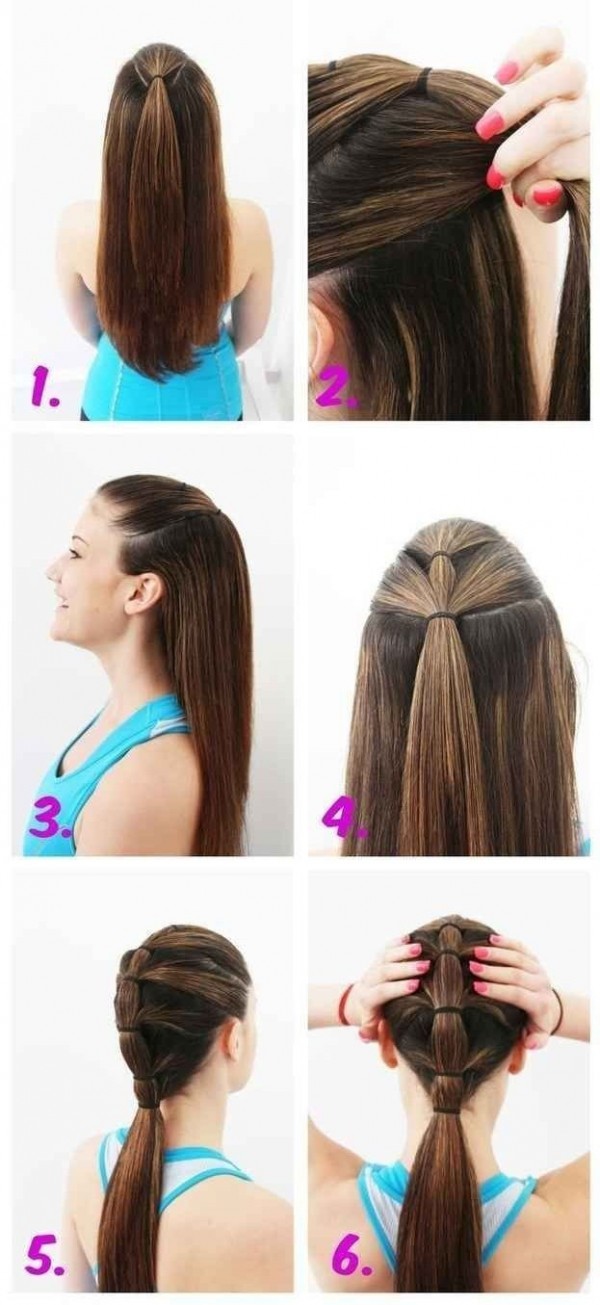 tiered ponytail
