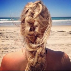 french braid for the beach