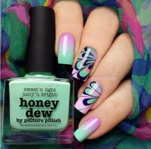 watercolor manicure