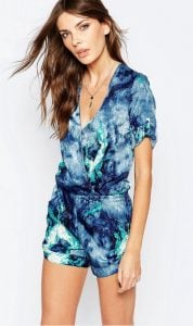 blue woman playsuit