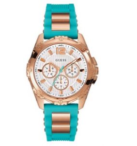 GUESS Intrepid 2 Turquoise Rubber Strap