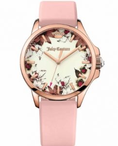 Juicy COUTURE Jetsetter Rose Gold Pink Rubber strap