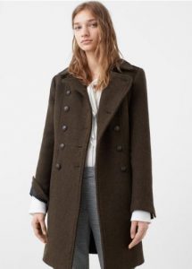 military woolen coat