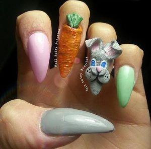 3d easter nails
