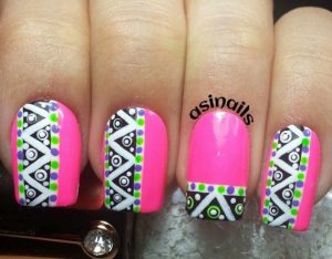 tribal nail design