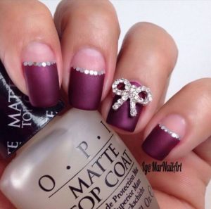 half moon manicure 2015