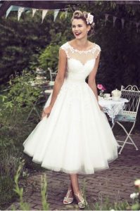 short wedding gown