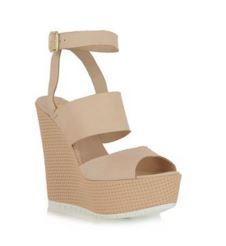 nude wedges
