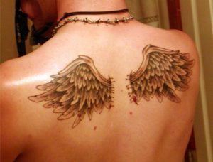 angel wings tattoo women