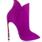 twist booties violet