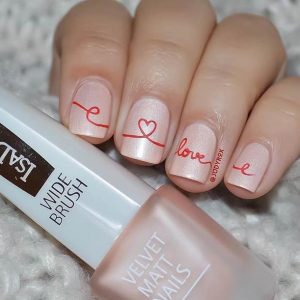 valentine's nail art