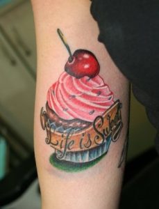 tattoo cupcake