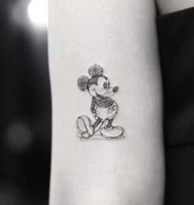 tattoo sketch mickey
