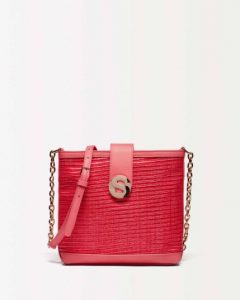 sisley τσάντα ψάθινη κόκκινη καλοκαιρινή collection