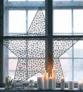 αστέρι χριστουγεννιάτικη διακόσμηση παράθυρα