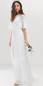 μακρύ λευκό φόρεμα γάμου