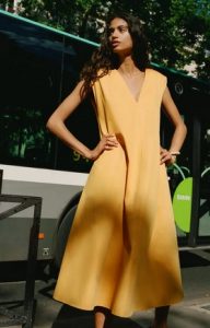 κιτρινο φορεμα ζαρα