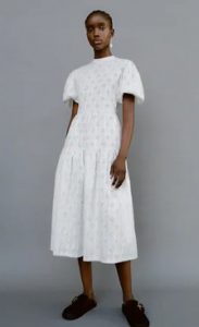 λευκο μιντι φορεμα ζαρα