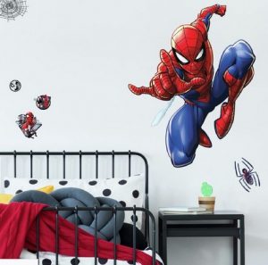 spiderman αυτοκολλητο τοιχου