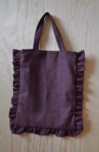 μοβ τσάντα ώμου