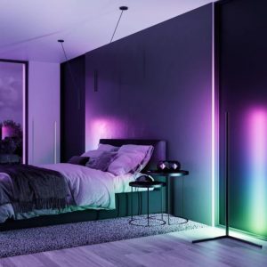 χρωματιστά σποτάκια φωτισμού υπνοδωμάτιο
