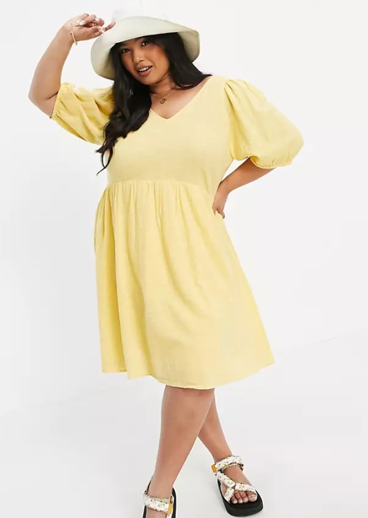 κίτρινο φόρεμα mini