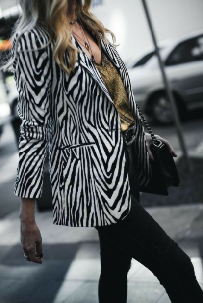 ζεβρέ σακάκι zebra print