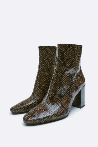 λεοπάρ μποτάκι μπότες μποτάκια Zara χειμώνα 2022