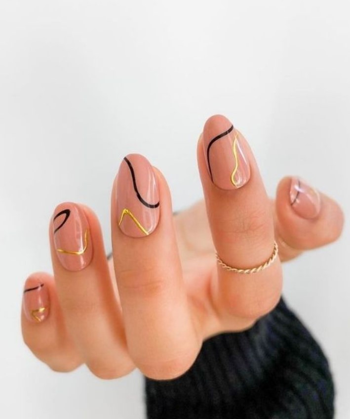 line nail art
