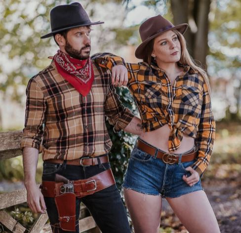 diy αποκριάτικες στολές για ζευγάρια με ρούχα που έχεις σπίτι cowboy cowgirl