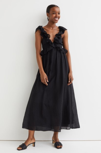 μαύρο μακρύ φόρεμα