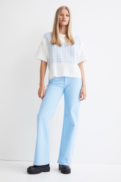τζιν παντελόνι ανοιχτόχρωμο καλοκαιρινά ρούχα H&M 2022