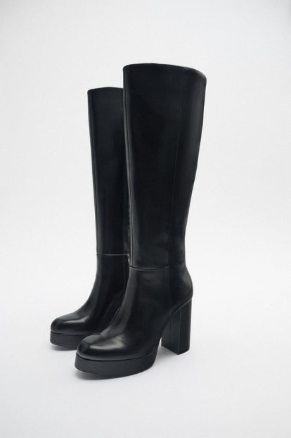 μαύρη μπότα φιάπα παπούτσια Zara για το Φθινόπωρο 2022