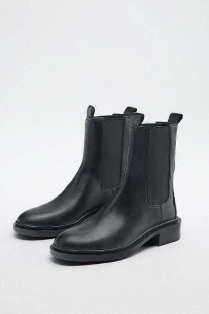 μαύρο chelsea μποτάκι παπούτσια Zara για το Φθινόπωρο 2022
