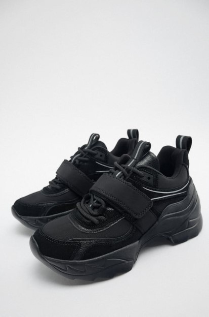 μαύρο chunky sneaker