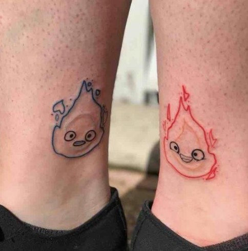 Φωτιές παιχνίδι matching τατουάζ