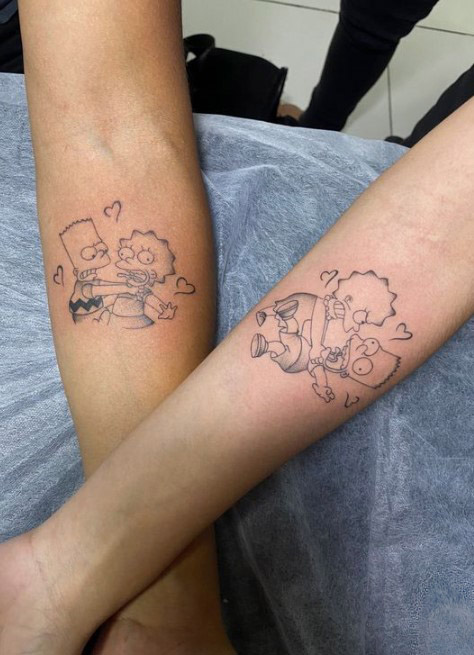 Simpsons matching Τατουάζ