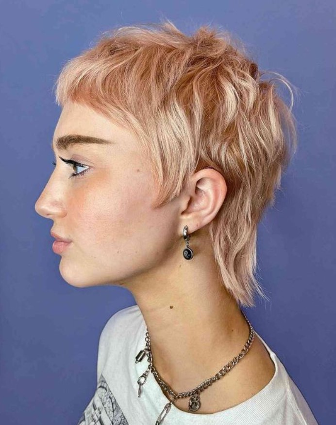 ροζ μαλλιά mullet