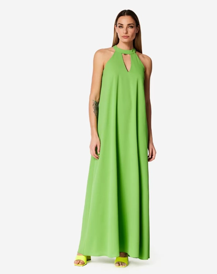 πράσινο μάξι φόρεμα
