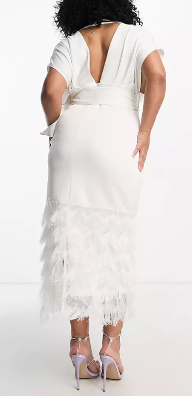asos άσπρο φόρεμα