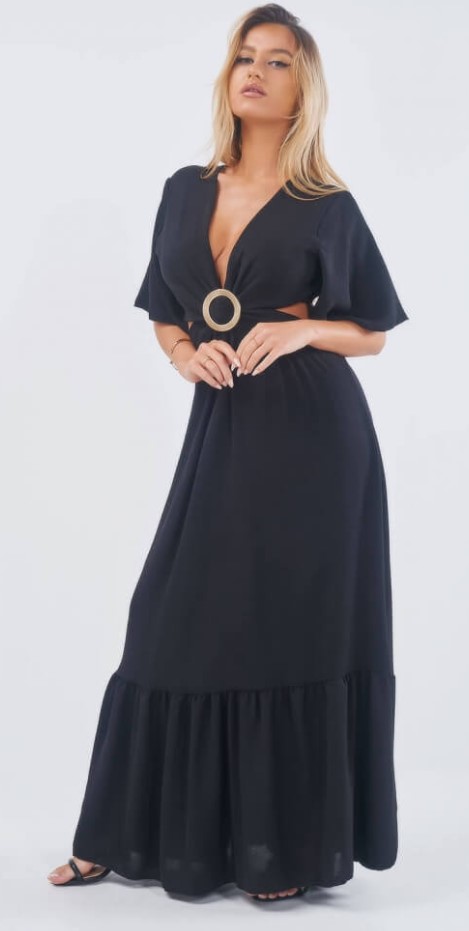 luigi μαύρο φόρεμα
