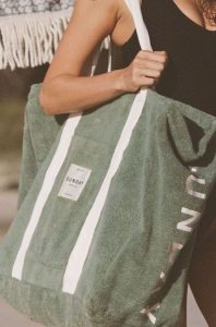 πράσινη towel bag