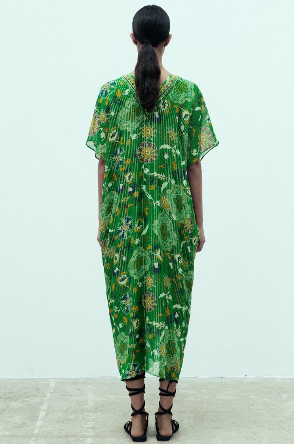 πράσινο καφτάνι φορέματα Zara έκπτωση