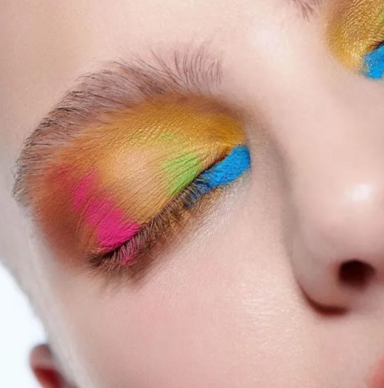 rainbow eye makeup