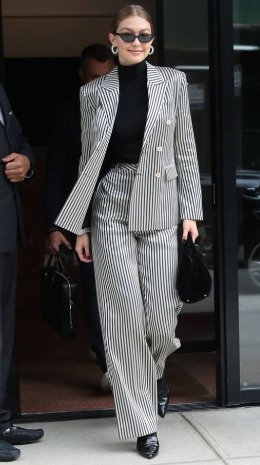 stripped suit