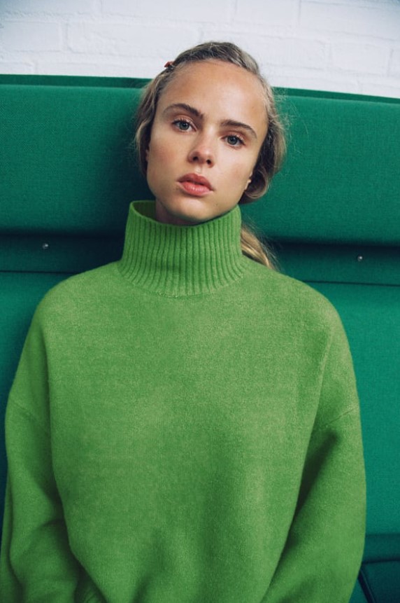 ανοιχτό πράσινο πουλόβερ Zara