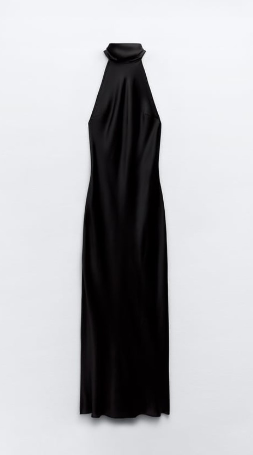φόρεμα μαύρο halter