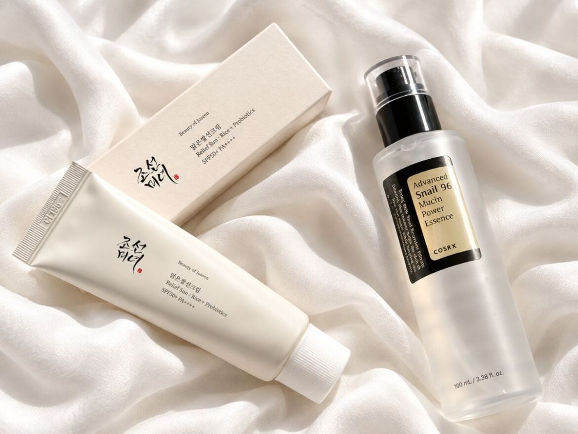 COSRX Snail 96 Essence και Beauty of Joseon Relief Sun